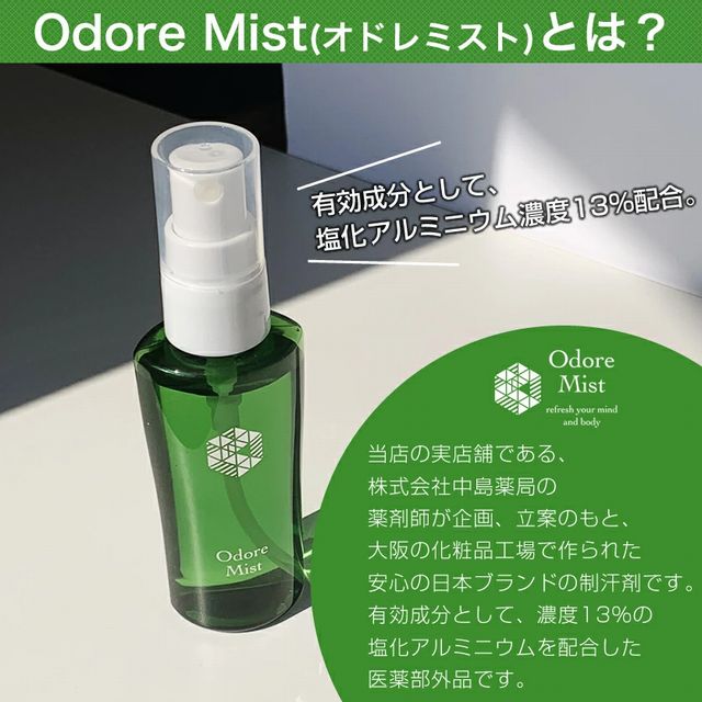 口コミで話題の制汗剤「オドレミスト」