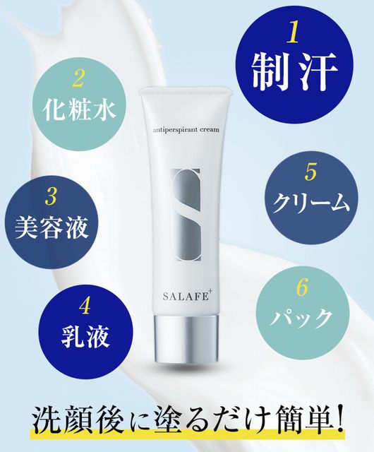 口コミで話題の顔汗用制汗クリームのサラフェプラス